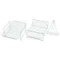 Air Fryer Rack for Dual Basket,Air Fryer Accessory Multi-Layer Rack,for Ninja Foodi DZ201 DZ40 Double Basket Air Fryer. 