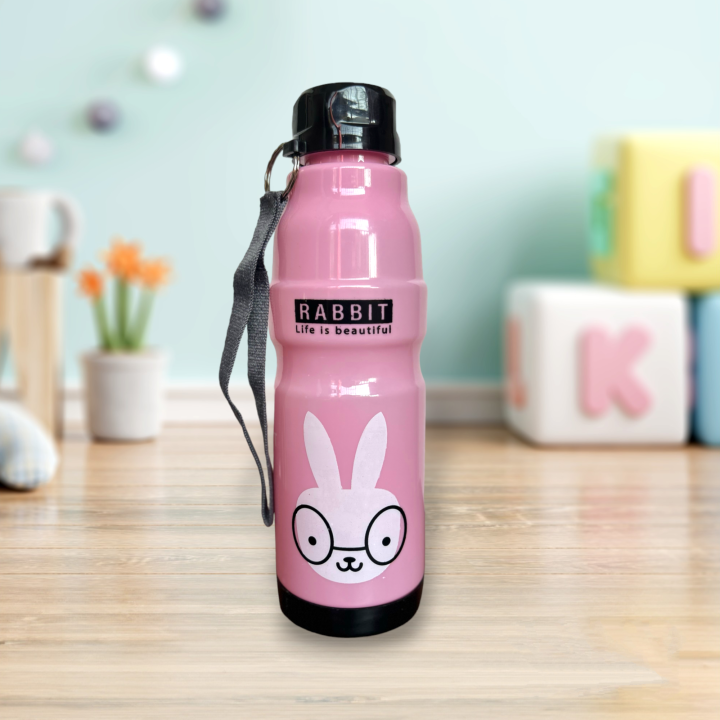 Water Bottle for Girls 650ml Cute Design Ideal for School College University Home Office Use