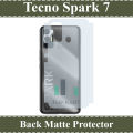 Tecno Spark 7 Back Matte Protector Soft Skin Sheet Soft Film Protection For Tecno Spark 7. 