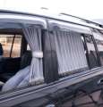 2Pc Universal Car Reling Side Window Curtain Grey Reelling Curtain. 