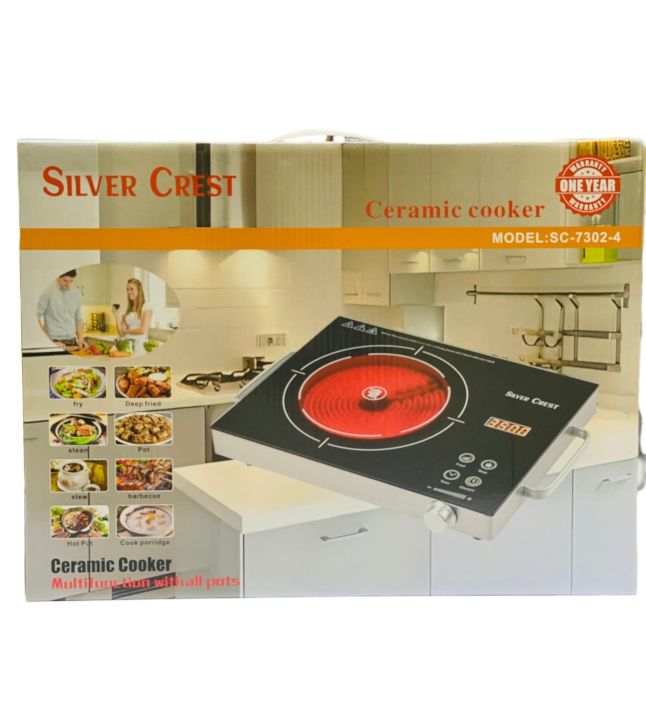 Silver Crest SC-118-6  Ceramic Cooker – 3500W Electric Infrared Stove, Touch Control, Fast Heating, Multi-Function Cooking Hot Plate