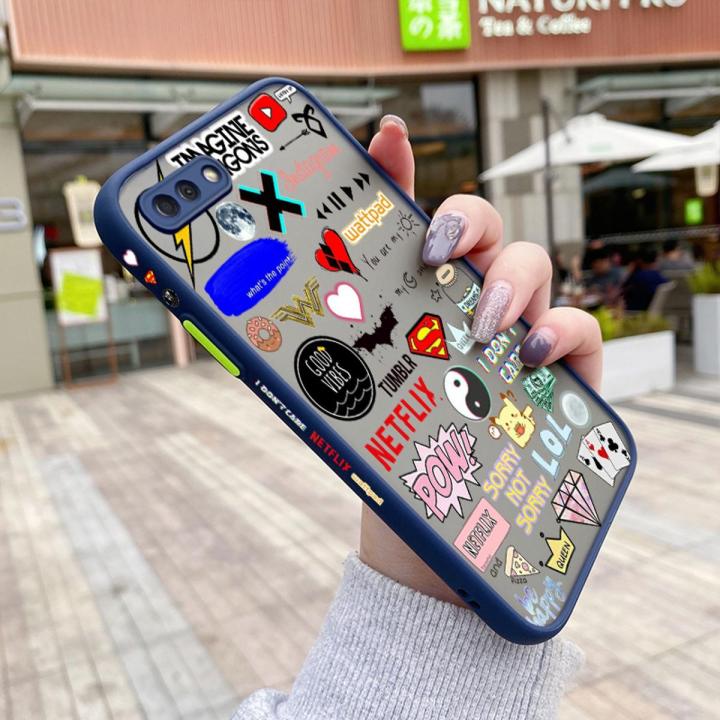 YIWESAN For Asus Zenfone 4 Max Plus ZC554KL Case Fashion Tide Brand Cool Pattern Thin Side Square Edge New Design Shockproof Frosted Transparent Hard Phone Cases Silicone Casing Full Cover Camera Protection Softcase Boy