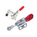 horizontal schnellspanner-2 x Toggle Clamp-Silver & Red. 