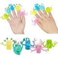 【FUN LIVE】 5PCS Colorful Rubber Monster Finger Puppets Fun Little Finger Monsters Soft Rubber Toys Puppets For Party Favors Bath Toys. 