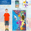 48 Pcs Jumbo Jigsaw Puzzles For Kids Under Water World Floor Puzzle For Teenagers Fun and Challenging Family Game (Under Water World, Sea Animal). 