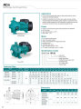 LEO 2AC-220 , 2200WATT / 3.0 HP , TWIN IMPELLER CENTRIFUGAL PUMP, 380V~400V THREE PHASE, SIZE:- 1 1/2 " X 1", EURPEON STANDARD. 