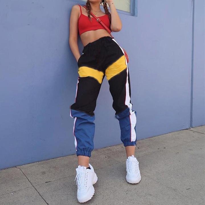 Womens Casual Baggy Hip Hop Dance Jogging Sweat Pants Slacks Trousers