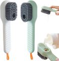Shoe Cleaning Brush with Soap Dispenser, Shoe Laundry Brush Scrub Brushes for Cleaning, Soft Bristle Cleaning Brushes for Clothes and Shoes,Household Use Bathroom Kitchen(1 PC Multi). 