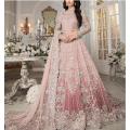 Luxury Heavy Embroidered Net Wedding Maxi Dress - 5000+ Handwork Pearls, Design CHI-724. 
