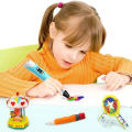 3D Pen 3D Printing Pen PLA Drawing Printer Pen LCD Display with 3 Colors Random PLA Filament Refills, Art Crafts Gift for Kids Adults. 