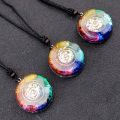 Orgonite Pendant Necklace Energy Generator Emf Protection Healing Crystal Sacred Geometry Chakra Necklaces Meditation Jewellry. 
