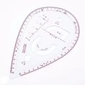 7Pcs/Set Ruler Tailor Measuring Kit Clear Sewing Drawing Ruler Yardstick Sleeve Arm French Curve Set Cutting Ruler Paddle Wheel. 