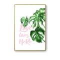 Nordic Tropical Green Leaves Canvas Painting Poster Wall Art Picture Room Decor. 