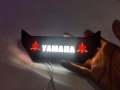 Yamaha Monogram LED White RED Logo 3D Slim Design For All Ybr Yamaha Models For Motorcycle. 