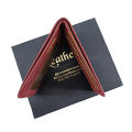 Small Size Mehroon Leather Wallet. 