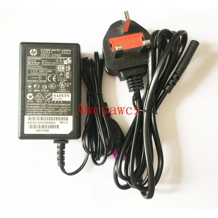 HP 0957-2385 DeskJet 1018 1515 1518 2545 2645 22V 455MA (10W) Adapter +UK Cable