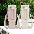 Water Bottle Carrier Bag Compatible with Stanley 40oz Tumbler with Handle, Water Bottle Holder with Adjustable Shoulder Strap. 