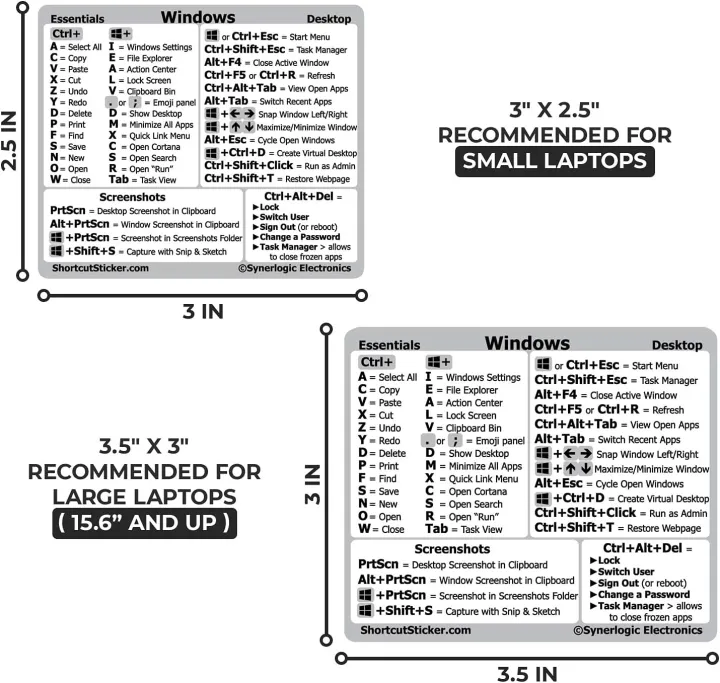 Computer%20Reference%20Keyboard%20Shortcut%20Sticker%20Adhesive%20For%20Windows%20PC%20Laptop%20Desktop%20-%20Image%205