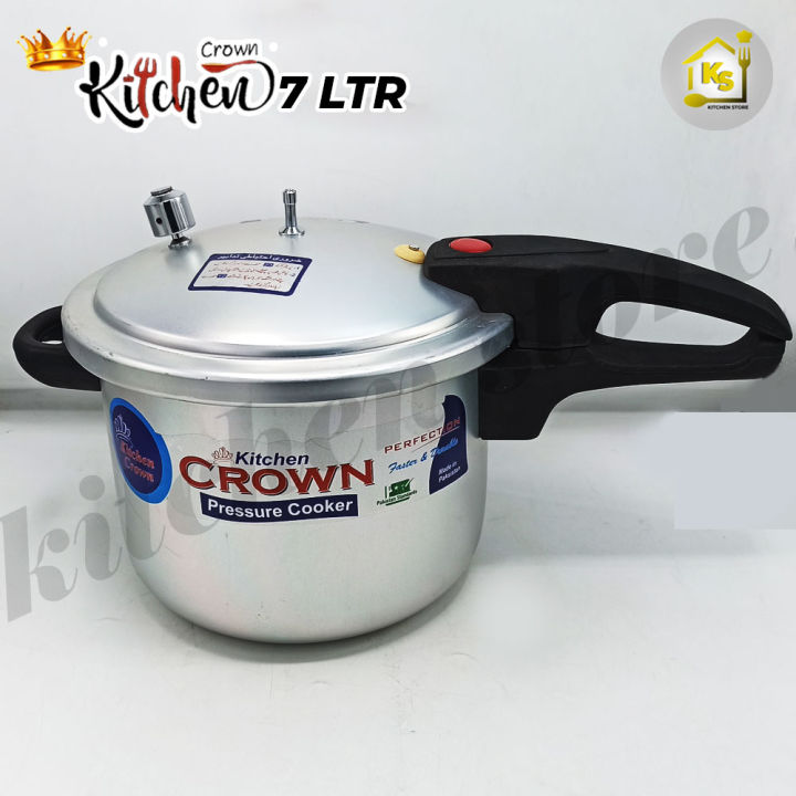 Kitchen%20Crown%205,%207,%209%20&%2011%20Ltr%20(Delux)%20Pressure%20Cooker%20Good%20Body%20-%20Pressure%20Indication%20Pin%20Pressure%20Control%20Weight%20-%20Image%203