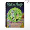 Rick and Morty Printed University Notebook Diary Personalized Customized Cute Spiral Notebooks in Pakistan. 