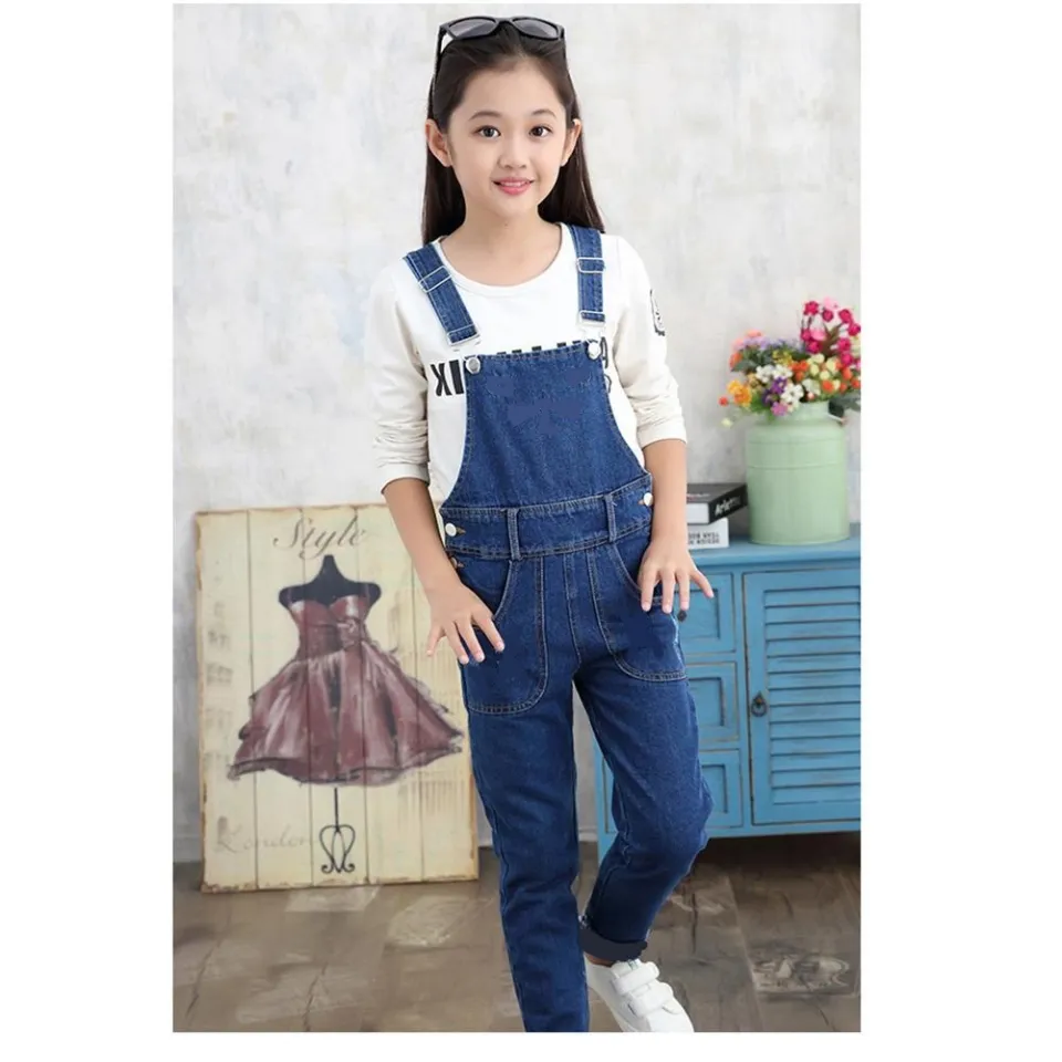 Glowing Blue Denim Romper for Baby Girls Dress Up Your Baby Girls Stylishly in Our Glowing Blue Romper Fashionable Trendy Premium Quality and Finely Stitched Daraz.pk