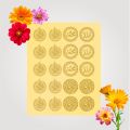 RESIN ART TRANSPARENT STICKERS IN GOLD (IN SINGLE AND PACK OF 2). 