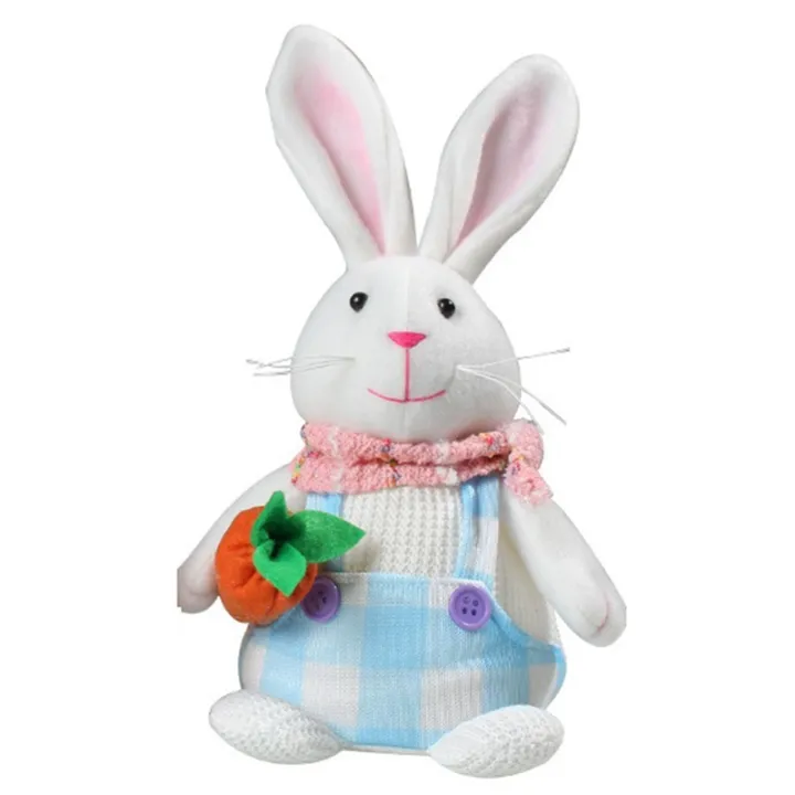 1PC Easter Glowing Rabbit Ornament Doll Gnome with LED Light ...