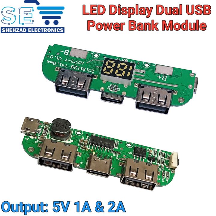LED/LCD%20Dual%20USB%2018650%20Battery%20Charger%20Power%20Bank%20Module%205V%201A%202A%20Board%20Collection%20-%20Image%202