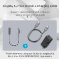 Surface Connect to USB-C Charg Cable Compatible for Surface Pro7 Go2 Pro6 5/4/3 Laptop1/2/3 & Surface Book. 