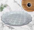 Set of 2 Serving Dishes/Plates - Glass Serving Dishes - Glass Serving Platter - Glass Platter - Glass Serving Trays. 