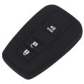 【Universal Car Parts Store】2/3 BTN Silicone Key Cover For Toyota CHR C-HR 2016 2017 Prius Car Keyless Fob Smart Remote Holder Protector. 