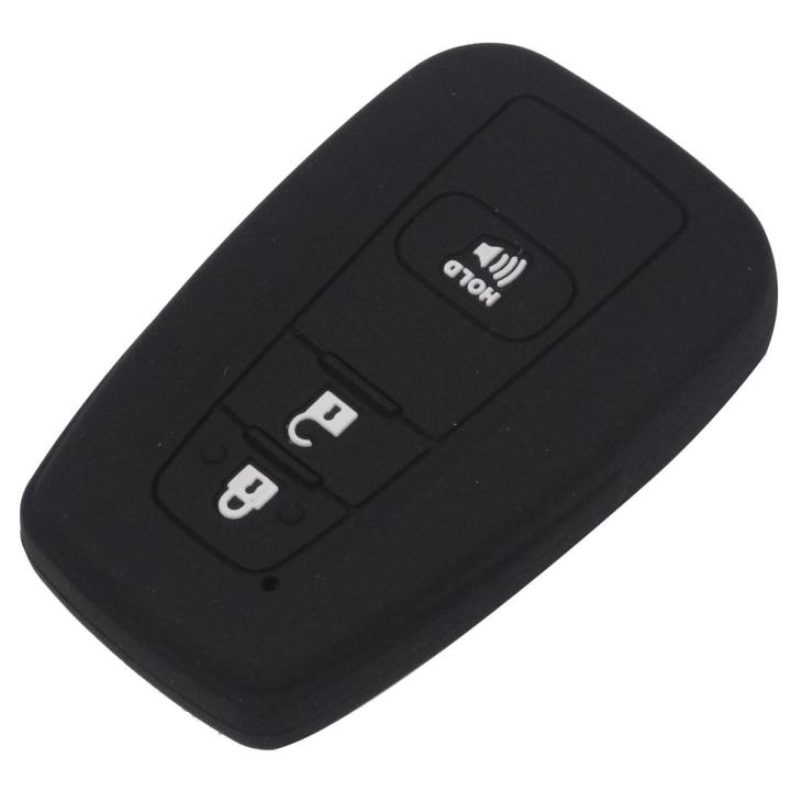 【Universal Car Parts Store】2/3 BTN Silicone Key Cover For Toyota CHR C-HR 2016 2017 Prius Car Keyless Fob Smart Remote Holder Protector