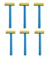 Pack Of 6 Pcs Single Blade Disposable Hygiene Razor With Comb. 