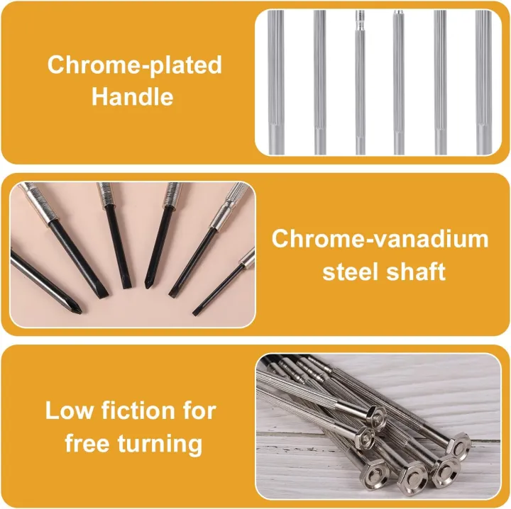 6%20Pieces%20Mini%20Screwdriver%20Set%20with%20Case%20Precision%20Screwdriver%20Set%20with%206%20Sizes%20Flat%20Head%20and%20Cross%20Head%20Screwdrivers%20for%20Glasses%20Watches%20Toys%20Repair%20-%20Image%203