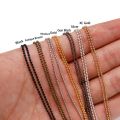 5m/lot 1.2 1.5 2 mm Metal Ball Bead Chains Bulk Gold/Black Color Link Chains for Diy Necklaces Bracelets Jewelry Making Supplie. 