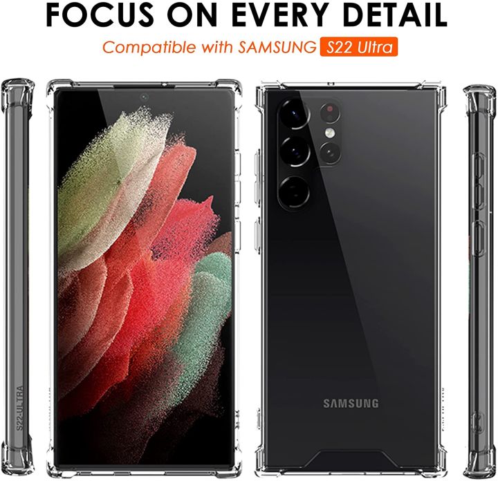 Samsung%20Galaxy%20S22%20Ultra%20Case,%20Clear%20Protective%20Cell%20Phone%20Cover%20Shockproof%20with%20Transparent%20Slim%20-%206.8inch%20-%20Image%204