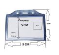Soft Plastic PVC  ID Card Badge Multiple Card, Access Card Holder Transparent Horizontal Card Holder. 
