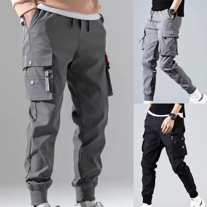 Breathable Men  Pants Quick-dry Multi-pocket Adjustable Cargo Trousers Durable Heavy-duty Work Overalls for Outdoor  Hiking Workwear Men's Gear