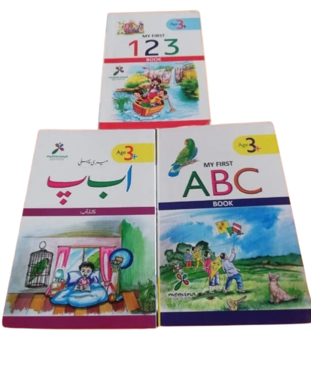 My First Learning English Math & Urdu Alphabets Picture Card Book