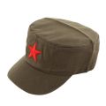 Military Cap Red Star Embroidery Cap Military Hat Army Green Flat Hats For Men Women Vintage Bone Male Female Army Sun Hat. 