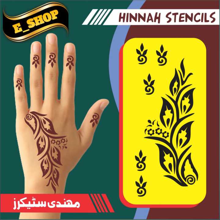 Mehndi stickers Mehndi designs Mehndi stencils Mehndi Tattoo
