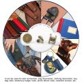remaches para cuero-1 set * leather rivets-Brown. 