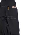 NiQAB Hijab For Girls Women Bidoon Essma Saudi 15x15 with Label and Steel logo clip | Single Niqab Hijab Super Breathable | Saudi forehead Niqab| Princess Crown Naqab Hijab Hijab | Ready to wear Hijab Niqab | High Quality Niqab Korean Fabric Saudi Niqab. 