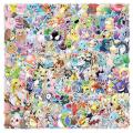 100/200Pcs Kawaii Pikachu Pokemon Stickers Decoration Decals Laptop Skateboard Car Luggage Phone Waterproof Sticker Toy BruberryBe. 