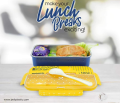 HOME / UNCATEGORIZED Leak Proof Eco Lunch Box Stainless Steel. Four Sided Lock.. 