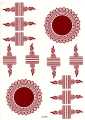 Fashion Stickers Temporary Water Proof Henna Tattoos/ Mehndi Stickers / Arabic Henna stickers/ instant mehndi stickers. 