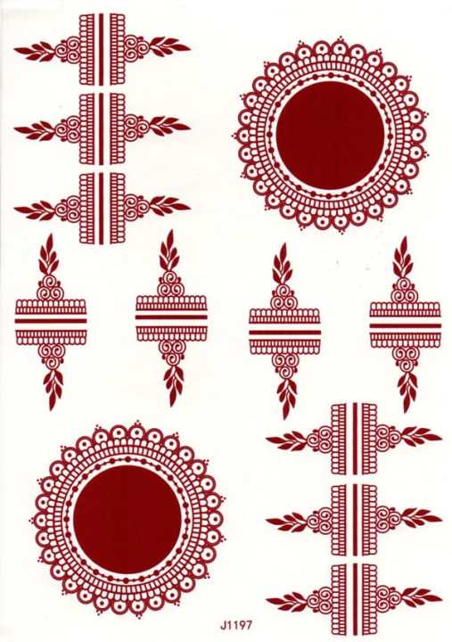 Fashion Stickers Temporary Water Proof Henna Tattoos/ Mehndi Stickers / Arabic Henna stickers/ instant mehndi stickers