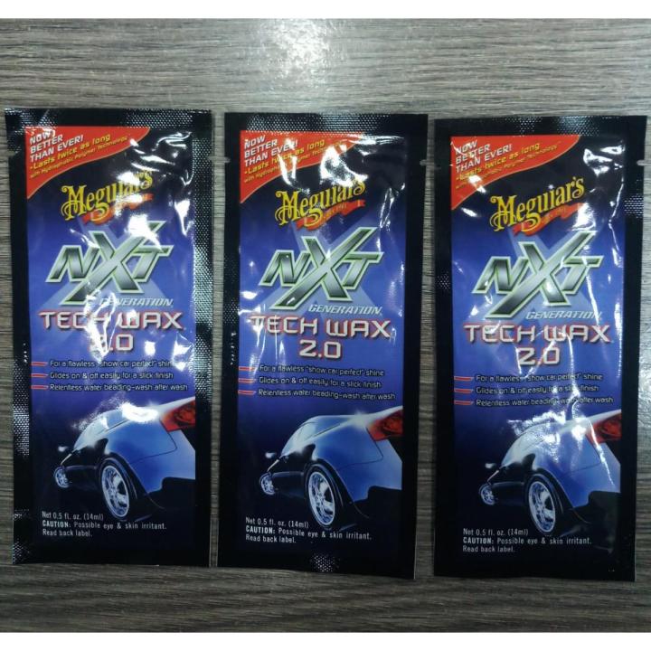 3Pc Meguiars Nxt Generation 2.0 Liquid Wax 0.5 FL OZ