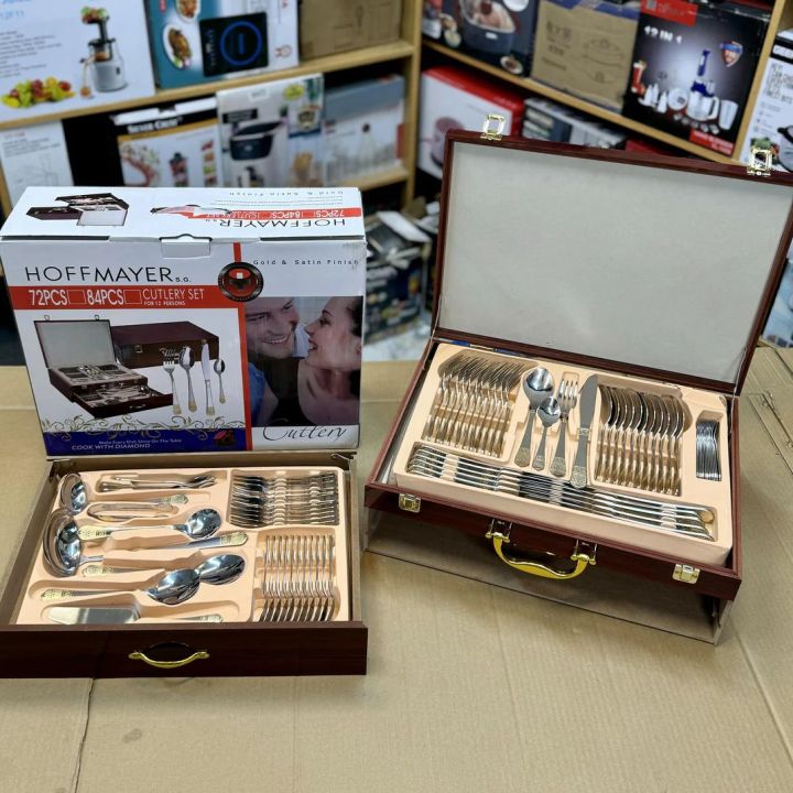 Lot Imported Hoffmayer 84 Piece 12 person Cutlery Set