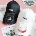 Summer Outdoor Rechargeable Fan Cap Adjustable Fabric Sun Protection. 